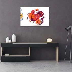 Obraz farebných kruhov (90x60 cm)