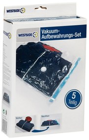 5-dielna sada vákuových úložných vakov