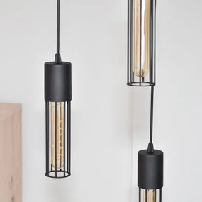 Luster na lanku MELODY 3xE27/15W/230V čierna