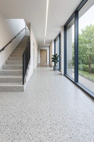 Lentex, PVC podlaha - lino Traffic 50 646-03 Cordelia, na mieru, šíře 2m,4m, šedá, bez podkladu, chodba / predsieň