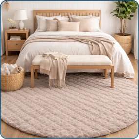 Koberec Rabbit Bubble béžový kruh