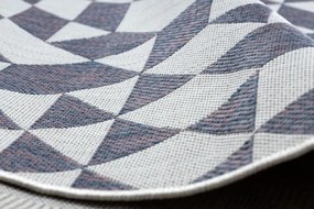 Koberec SIZAL SION geometric 22373 ecru/nebeský/rúž