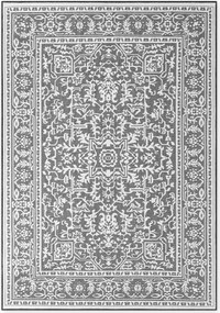 NORTHRUGS, Kusový koberec Duet Kona 106248 Black/White - na von aj na doma, 200x290, čiernobiela, chodba / predsieň