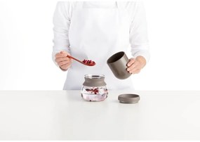 Svetlohnedá sklenená kanvica na čaj so sitkom 500 ml – Lékué