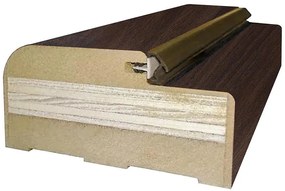 Pevná zárubňa pre interiérové vchodové dvere 80Ľ tmavý colum 363