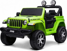 LEAN CARS Jeep Rubicon 4x4 batéria auto zelená