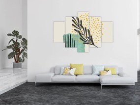 Obraz - Abstraktné listy N⁰3 (150x105 cm)