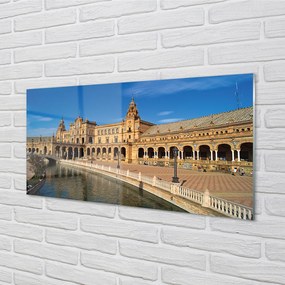 Obraz na akrylátovom skle Spain old market city 125x50 cm
