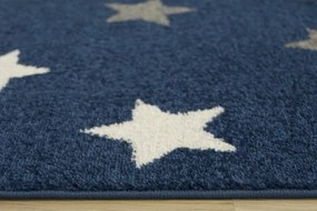 Detský koberec Emily Kids 5767A Hviezdy modrý