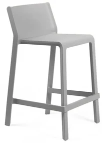 TRILL STOOL MINI záhradná barová stolička bez podrúčok grigio