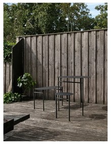 Čierna kovová stolička Disc – Zone