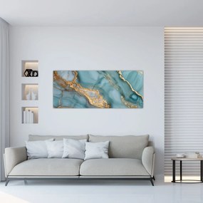 Obraz - Tyrkysový mramor (120x50 cm)