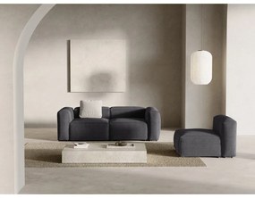 Tmavosivá menčestrová pohovka 224 cm Bergano – Cosmopolitan Design