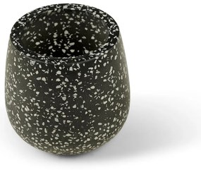 Tmavosivý kvetináč Bonami Selection Terrazzo, ø 15 cm