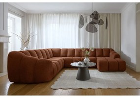 Terakotová rohová pohovka (ľavý roh/do tvaru "U") Shell – Miuform