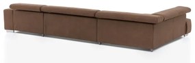 Rohová sedacia súprava do U TROPEA ľavá hnedá