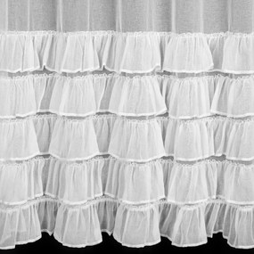 ZÁCLONA NA KRÚŽKOCH DANI1 140X250 CM BIELA