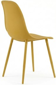 Jedálenská stolička OSAKA plastová, horčicová
