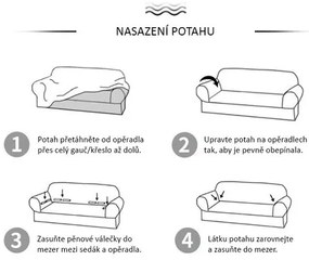 4Home Napínací poťah na kreslo Nature, 75 - 95 cm