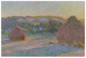 Obraz - Claude Monet, Stacks of Wheat (End of Summer) , reprodukcia (90x60 cm)