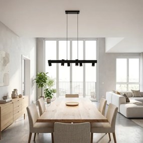 BRILAGI - Závesné svietidlo SELE na lankách 6xGU10/30W/230V čierne