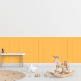 PIPPER. Obdĺžnik - Žltá farba - textilná nálepka na stenu Farba: Tmavá, Veľkosť: 80 cm