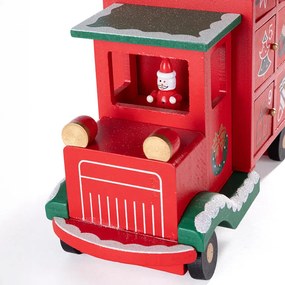 Drevený adventný kalendár NÁKLAĎIAK