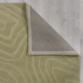 Kaki ručne tkaný vlnený koberec 200x290 cm Mesmerise Sage – Flair Rugs