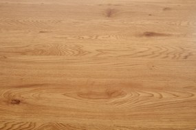 AKCIA Čierny jedálenský stôl s dubovou doskou NOCTURNE 120x120 II. akosť