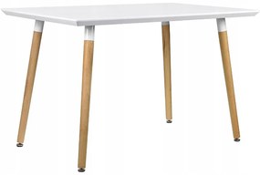 Bestent Jedálenský stôl WHITE MODERN 120 x 80 CM