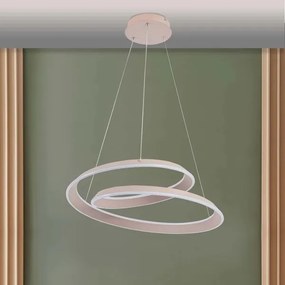 LED luster na lanku CASHMERE LED/75W/230V pr. 60 cm béžový
