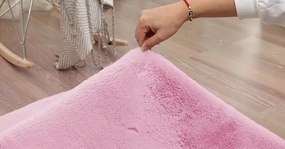 Protišmykový koberec RABBIT ružový kruh