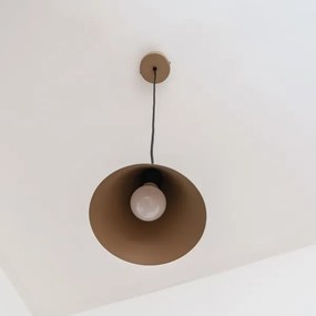 Závesný luster na kábli ETNA II 1xE27/15W/230V pr. 18,5 cm béžová