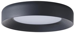 LED Stropné svietidlo LED/40W/230V 3000K čierna pr. 50 cm