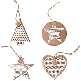 Vianočné ozdoby KL-21X17 MIX (4 ks)