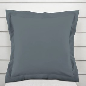 Biante Bavlnená obliečka na vankúš s lemom Moni MO-066 Modrosivá 60 x 60 cm