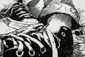 Koberec Lima 9365A biely / čierny