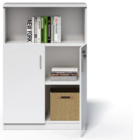 Kancelárska skrinka Houseland Prime Air 01 80 cm biela