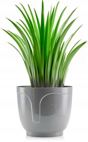 Kvetináč ZOE 14 cm sivý