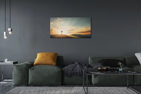 Obraz na plátne Cross sun top 125x50 cm
