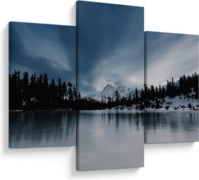 Obraz - Na zamrznutom jazere (90x60 cm)