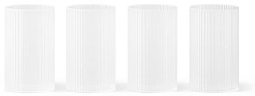 Ferm Living Poháre Ripple Frosted Verrines 140 ml – set 4 ks