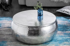 Konferenčný stolík s úložným priestorom Orient Storage strieborný 70cm