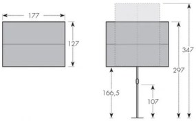 Doppler ACTIVE Balkónová clona 180 x 130 cm - balkónový slnečník : Barvy slunečníků - 820