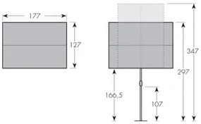 Doppler ACTIVE Balkónová clona 180 x 130 cm - balkónový slnečník : Barvy slunečníků - 840