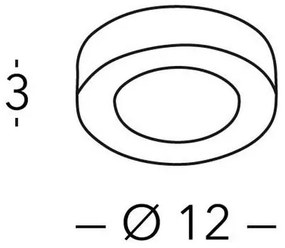 Kolarz A1344.10R.BK - LED Stmievateľné stropné svietidlo CLICK LED-GX53/7W/230V