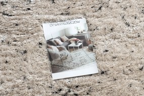 Koberec FLUFFY 2372 shaggy,  bodky krém / antracit