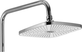 Rea Storm, vaňová/sprchová súprava s dažďovou hlavovou sprchou a ručnou sprchovou hlavicou, chrómová, REA-P4882