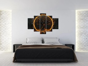 Obraz – Strom života v láve II. (150x105 cm)