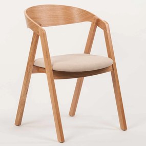 Stima dubová stolička GURU s čalúneným sedadlom Vyberte látku ->: LUX Béžová 25